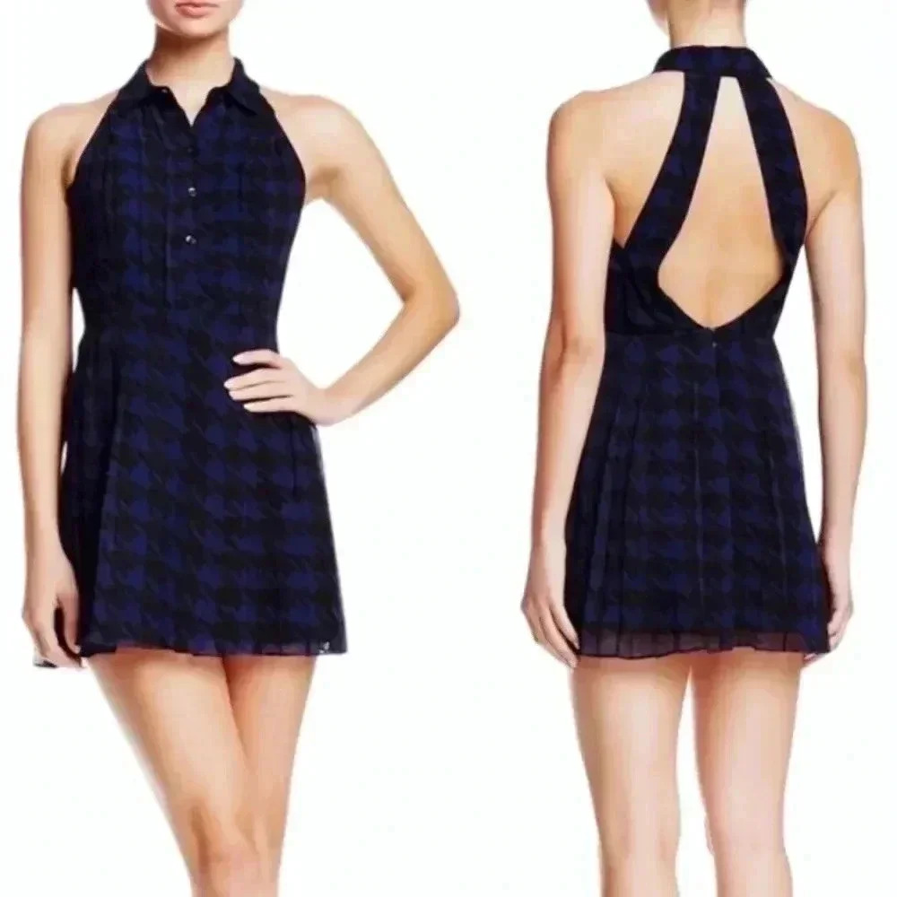 BCBGeneration Houndstooth Skater Dress